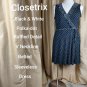 Closetrix Black & White Polka-dot Belted Skip On Dress Size XL