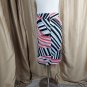 Nine West Black, White, Pink Print Pencil Skirt Size 16