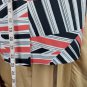 Nine West Black, White, Pink Print Pencil Skirt Size 16