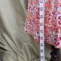 Koala Kids Peach Floral Print Cotton Blend Ruffled Hem Fully Lined Dress Size 18