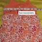 Koala Kids Peach Floral Print Cotton Blend Ruffled Hem Fully Lined Dress Size 18