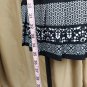 White House Black Market Black & White Print Detail Hem Dress Size S