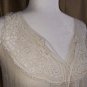 Adiva Ivory Lace Tie V Neckline Romantic Sleeveless Top Size S
