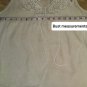 Adiva Ivory Lace Tie V Neckline Romantic Sleeveless Top Size S