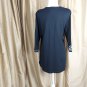 Denim + Company black and white detail 100% cotton top size L