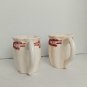 2New Romance Pink Hand Painted Exclusively For Seymour Mann Mugs