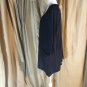 Cato Black Scrunched Sleeves Po Kets Top Size L