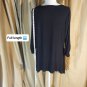 Cato Black Scrunched Sleeves Po Kets Top Size L
