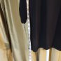 Cato Black Scrunched Sleeves Po Kets Top Size L