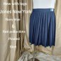 New With Tag Jones New York Navy Blue Red Polka-dot Pleated Skirt Size 16