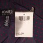 New With Tag Jones New York Navy Blue Red Polka-dot Pleated Skirt Size 16