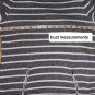 Ann Taylor LOFT Gray & White Striped Zip Front Pouch Sweat Shirt Size XS