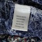 Behind The Seams Blue print lace  Sleeve detail  Top Size M