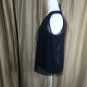 Talbots Black Sheer Over Sparkle Tank Detail Neckline Top Size 8