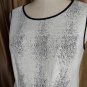 Julia Jordan Black & White Full Skirt Back Zip Dress Size 16W