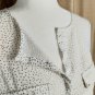 Outback Red White & Gold Print V Neckline Upper Pockets Top Size M