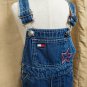 Vintage TOMMY HILFIGER  blue stars logo  Overalls  Sz 6-12 Mos