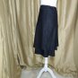 Cato Black Fitted Waistband Layed Hem Skirt Size 12