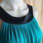Twenty-one Green & Black Spandex Blend Side Zip Dress Size 1