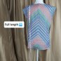 The Limted Multicolored Print  Short Sleeve Top Size L