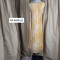 Shuffle Designer Wear Gold & Yellow Floral Detail Side Splits Dress Size S