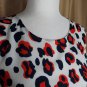 Talbots Red ,white & Blue Mix Print Sleeveless Blouse Size Sp