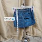 Old Navy Blue Denim Pink Bow Pocket Skirt Size 18-24 Mos.