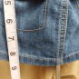Old Navy Blue Denim Pink Bow Pocket Skirt Size 18-24 Mos.