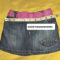 Old Navy Blue Denim Pink Bow Pocket Skirt Size 18-24 Mos.