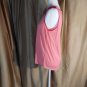 Jaclyn Smith Collection Peach & Pink Crinkled Tank Top Size S