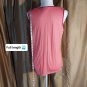 Jaclyn Smith Collection Peach & Pink Crinkled Tank Top Size S