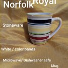 Royal Norfolk White With Colorful Band Stoneware Mug