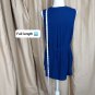Charming Charlie Navy Blue & Red Detail Sleeveless Tie Back Top Size M