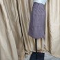 Parisian Signature Brown & Purple Plaid Print Front Pockets Lined Side Zip Skirt