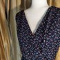 Want And Need Navyblue Floral Print Dress Size M