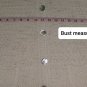 Susan Bristol Ivory Lien Blend Button Down Front Pockets Net Knit Size XL