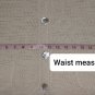 Susan Bristol Ivory Lien Blend Button Down Front Pockets Net Knit Size XL