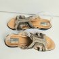 Clarks Artisan Brown Metallic Leather Sandals Size 8.5