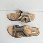Clarks Artisan Brown Metallic Leather Sandals Size 8.5