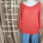 New Old Navy Red Light Weight Knit Top Size Xl