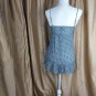 Free People Blue & Pink Lace Detail Adjustable Straps Tank Size 2