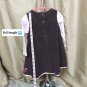 Sweet Heart Brown & Pink Corded Cotton Dress With Top Size 24 Mos.