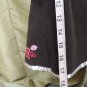Sweet Heart Brown & Pink Corded Cotton Dress With Top Size 24 Mos.