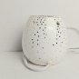Cermic Glass White & Gold Polka-dot Cut Out Detail Night Light
