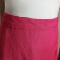 Ashley Stewart Pink Linen Blend Back Zip / Split Skirt Size 12