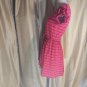 Girl's red / Navy Striped Dress/ Size L 12-14