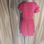 Girl's red / Navy Striped Dress/ Size L 12-14
