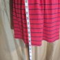 Girl's red / Navy Striped Dress/ Size L 12-14