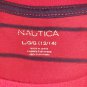 Girl's red / Navy Striped Dress/ Size L 12-14