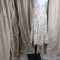 Talbots Silk Blend Beige And Green Print Skirt Size 8